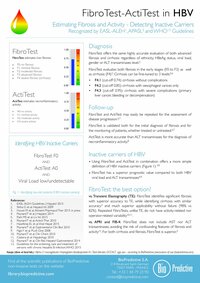 FibroTest-ActiTest למטופלים עם נגיף הפטיטיס B (HBV)