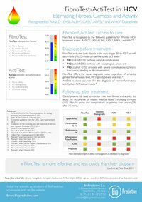 FibroTest-ActiTest per portatori del virus dell'epatite C (HCV)