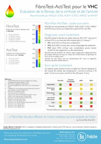 FibroTest-ActiTest pour les porteurs du virus de l'hépatite C (VHC)