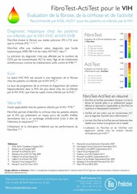 FibroTest-ActiTest pour les co-infectés VHC+VIH ou VHB+VIH